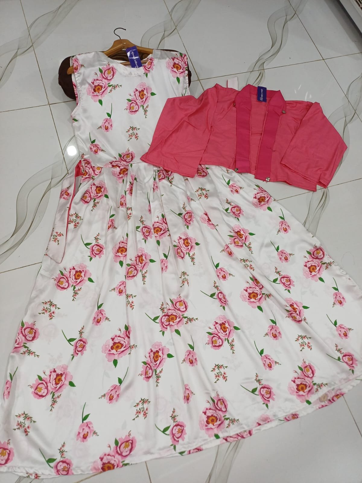 WINTER FESTIVAL DIGITALS SLEEVE’Less MAXI WITH KOTI