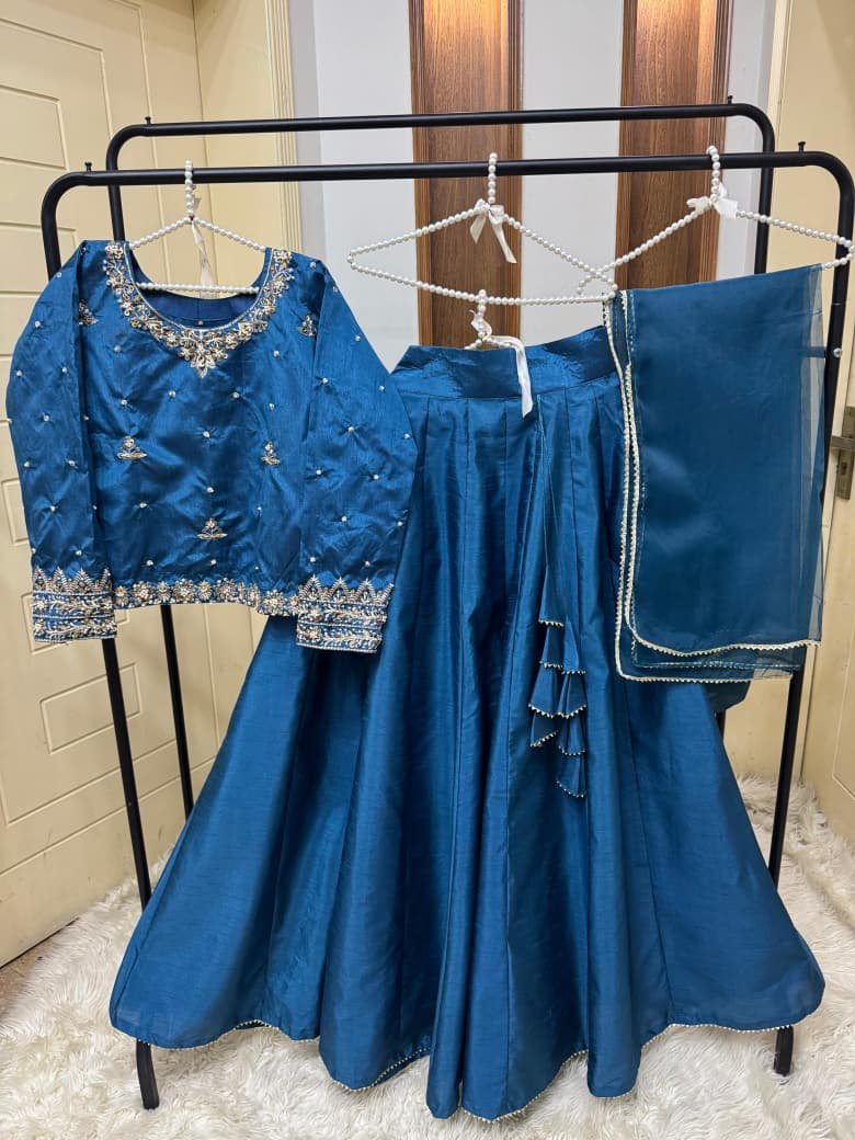 Handmade Tilla Embd Choli(kurti) lining attached