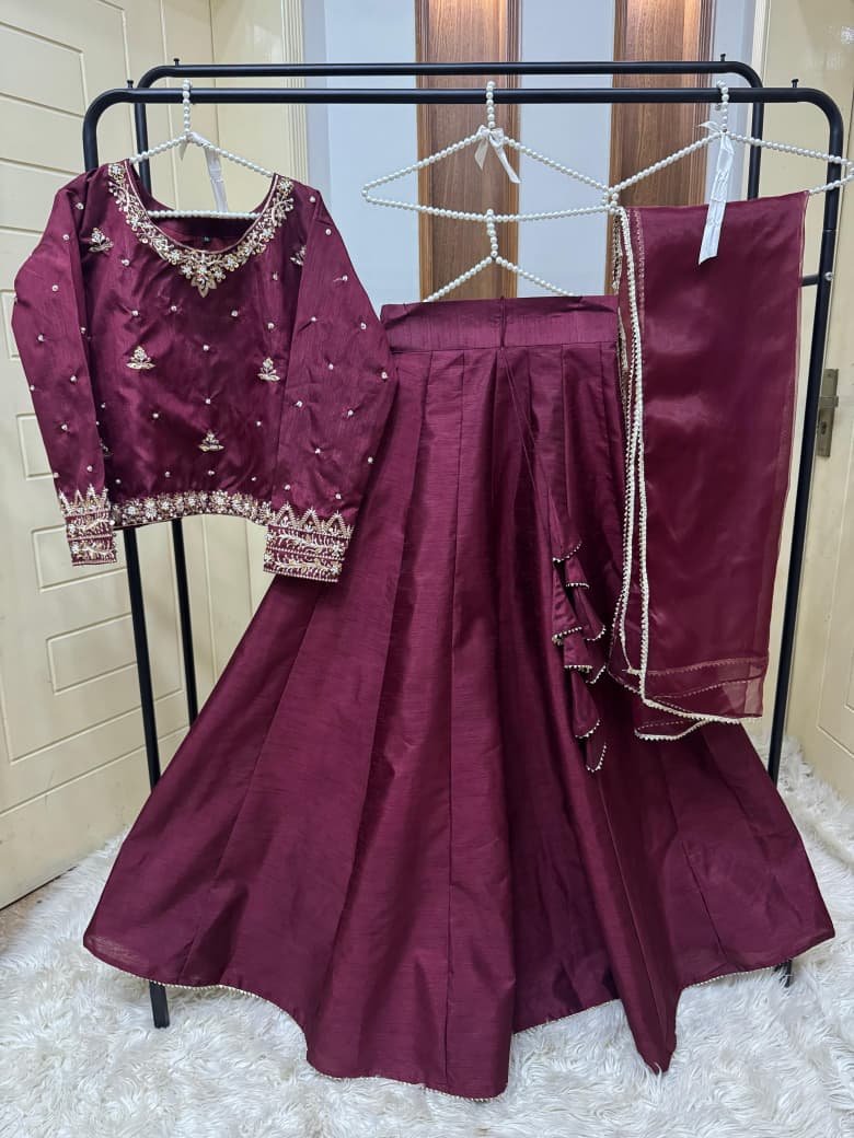 Handmade Tilla Embd Choli(kurti) lining attached