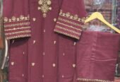 Premium Embroidered Khaddar solids