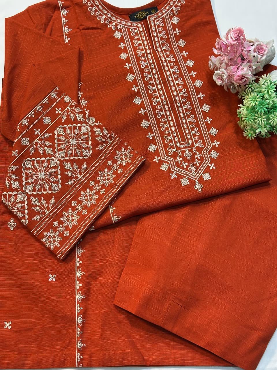 Premium Embroidered Khaddar solids