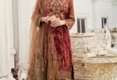 Chiffon suit with heavy net embroidery Dupatta