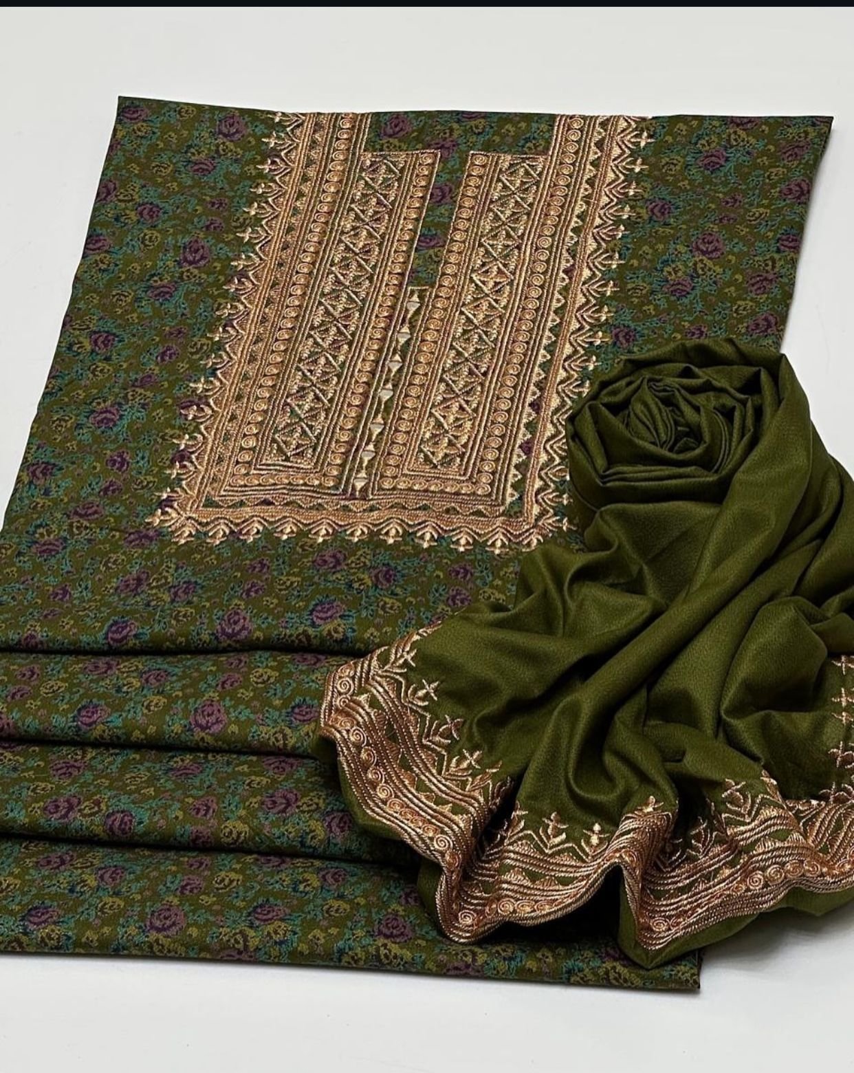 Dhanak Print Emb 2 piece