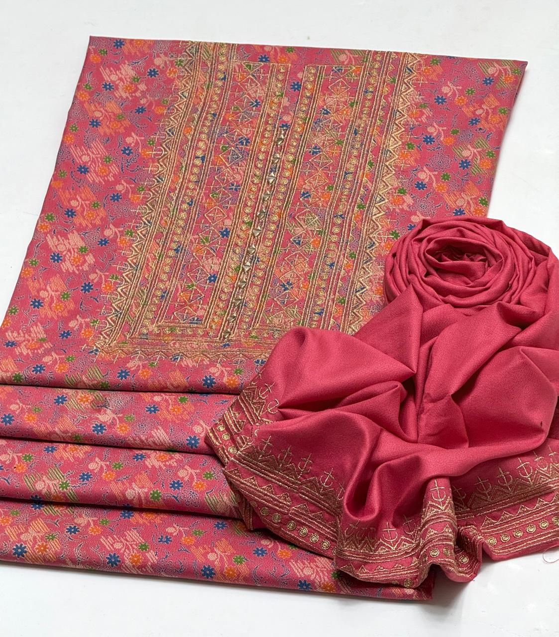 Dhanak Print Emb 2 piece