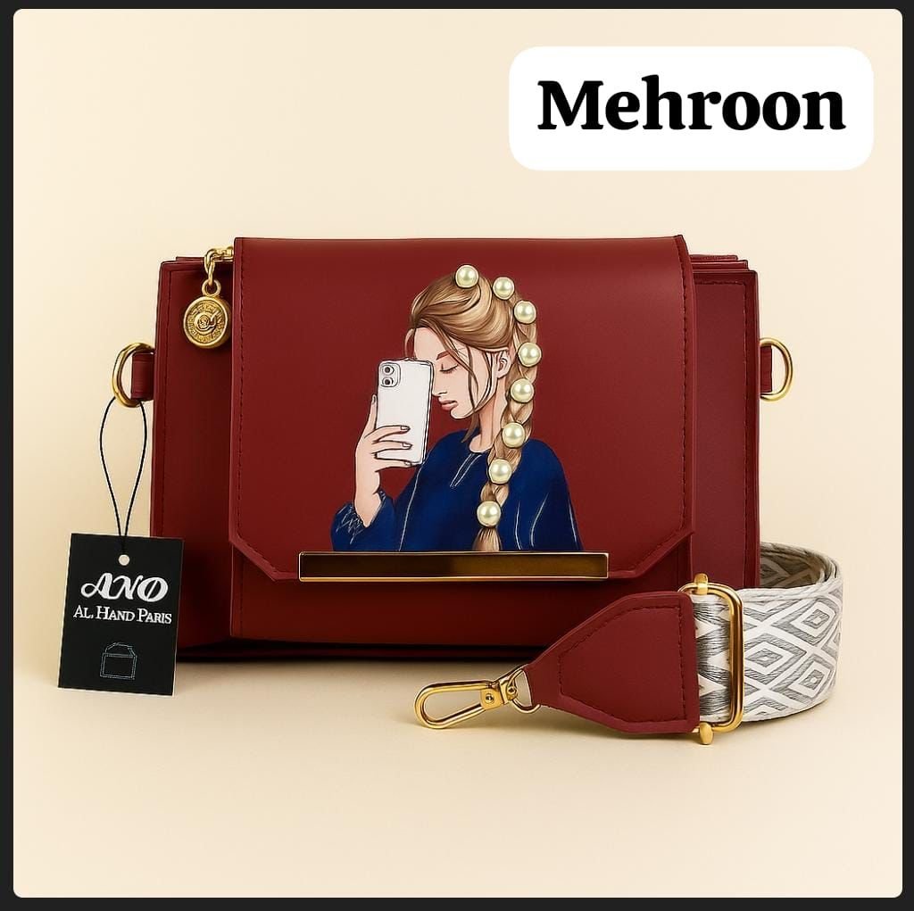 Stylish 3-Zipper Crossbody Bag