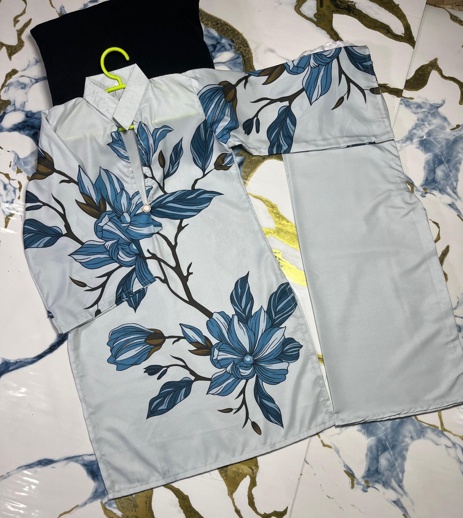 Front Digital Painted Shirt With Digital Printed Flapper *Kids 2Pcs*