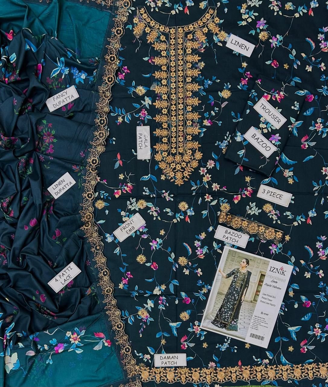 03PCS UNSTITCHED SUIT*