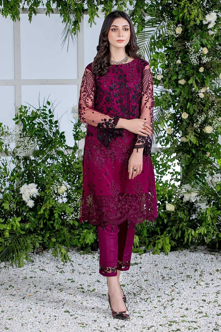 AZURE EMBROIDERY 2piece collection* *Kameez & Trouser*