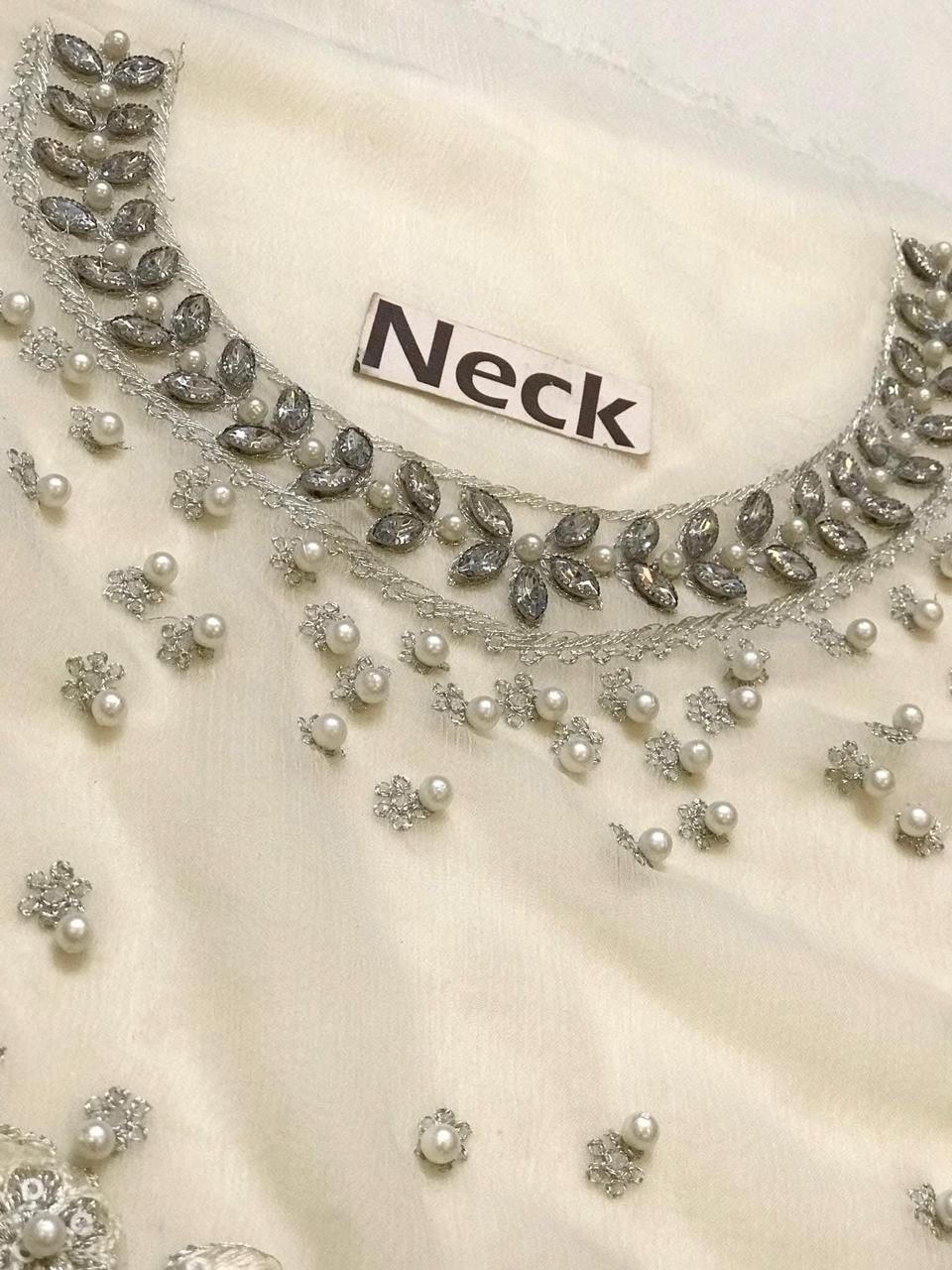 Maria B* Chiffon Suit 03 Unstitched Suit