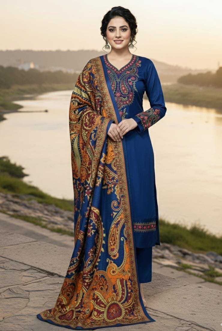 _WiNTER’s COLLECTION DHANAK 2025_ *_”Maria B 3pcs”_*