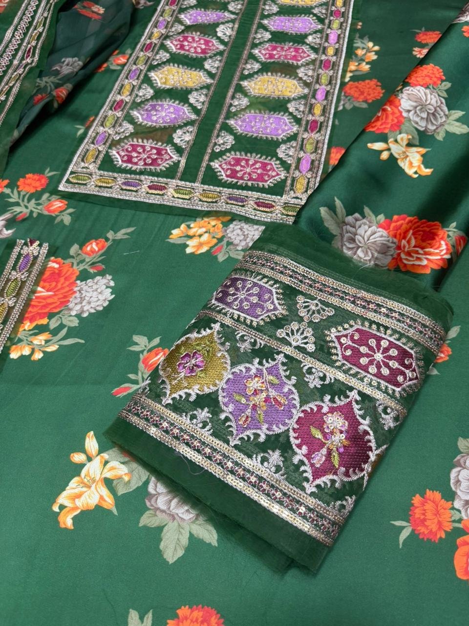 Aneelas Collection* Unstitched 03 suit