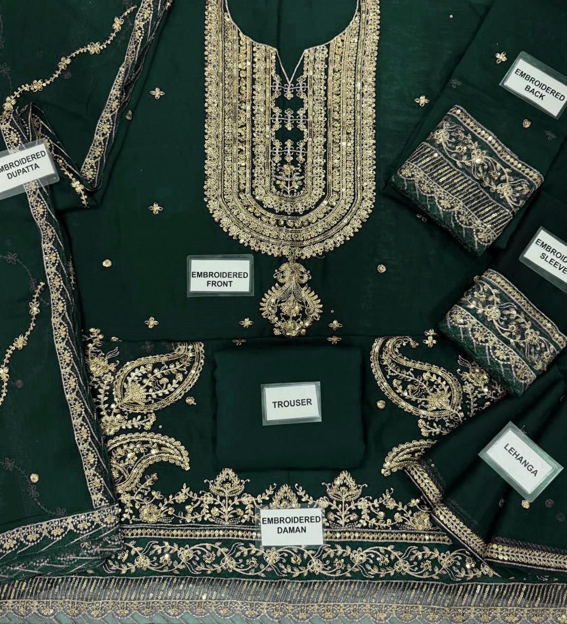 Fabric :*Chiffon & MALAI with GHARARA