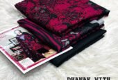 DHANAK 3PIECE PRINTED WITH EMBROIDERY COLLECTION*