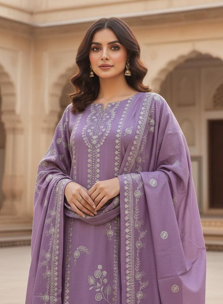 Bareeze 3pcs”_* _WiNTER’s COLLECTION DHANAK 2025_