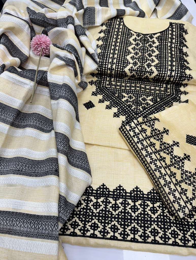 Khaddi khaadar Heavy Sindhi Traditional Embroidery Indian style*