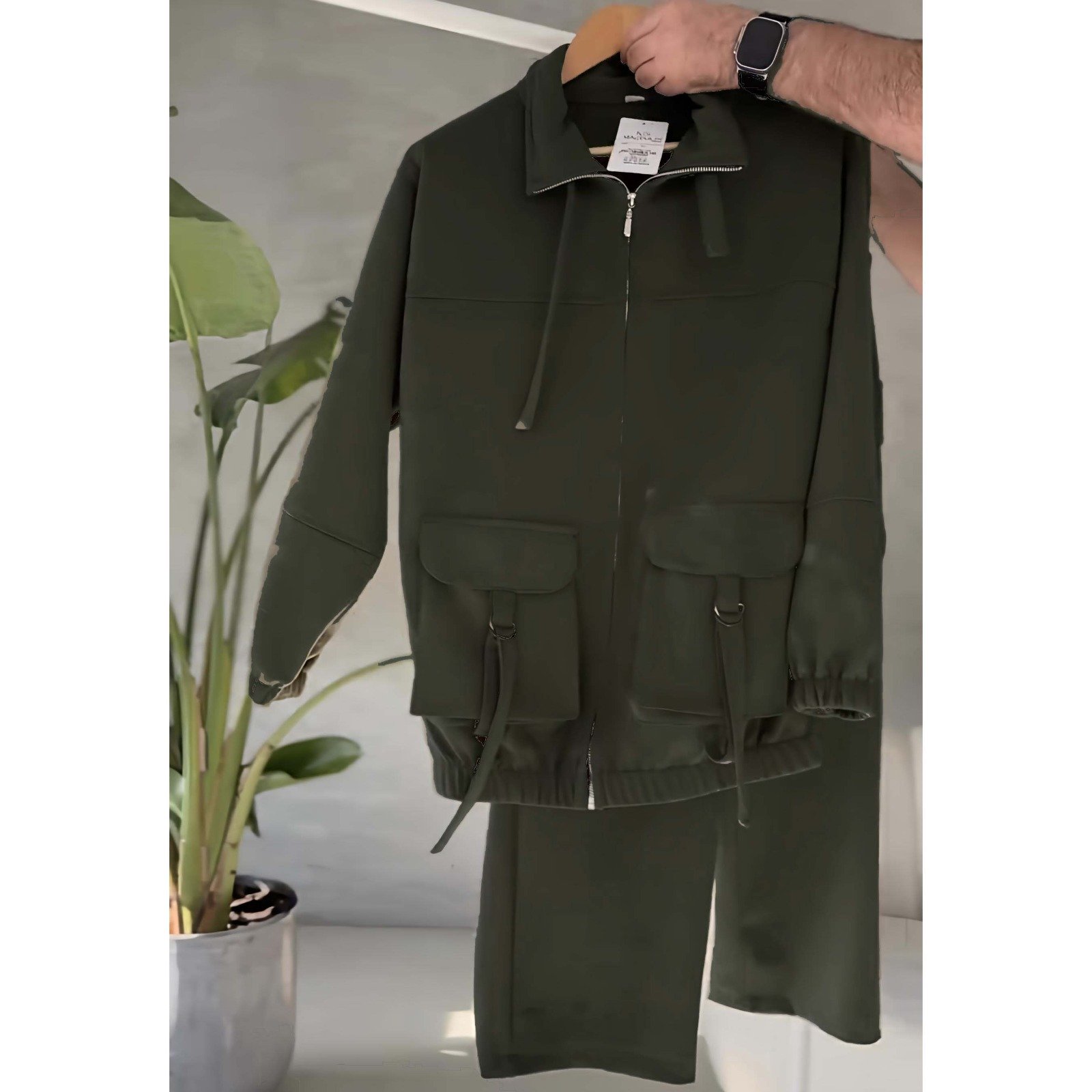 Oxfona 6-Pocket Cargo Style 2-Pcs Winter Co-Ord Set. WWTS-17