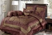 _The loops Fashion_ *Bridal Jaqurd slik 14pcs Bedding Set*