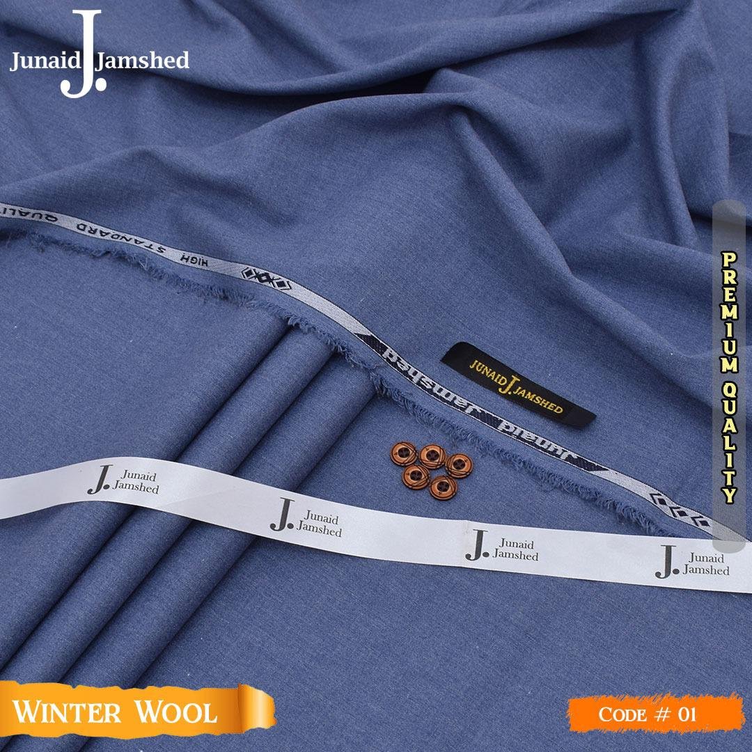 J. Winter SEMI WOOL* Premium unstitched Winter Season Wool Fabric.