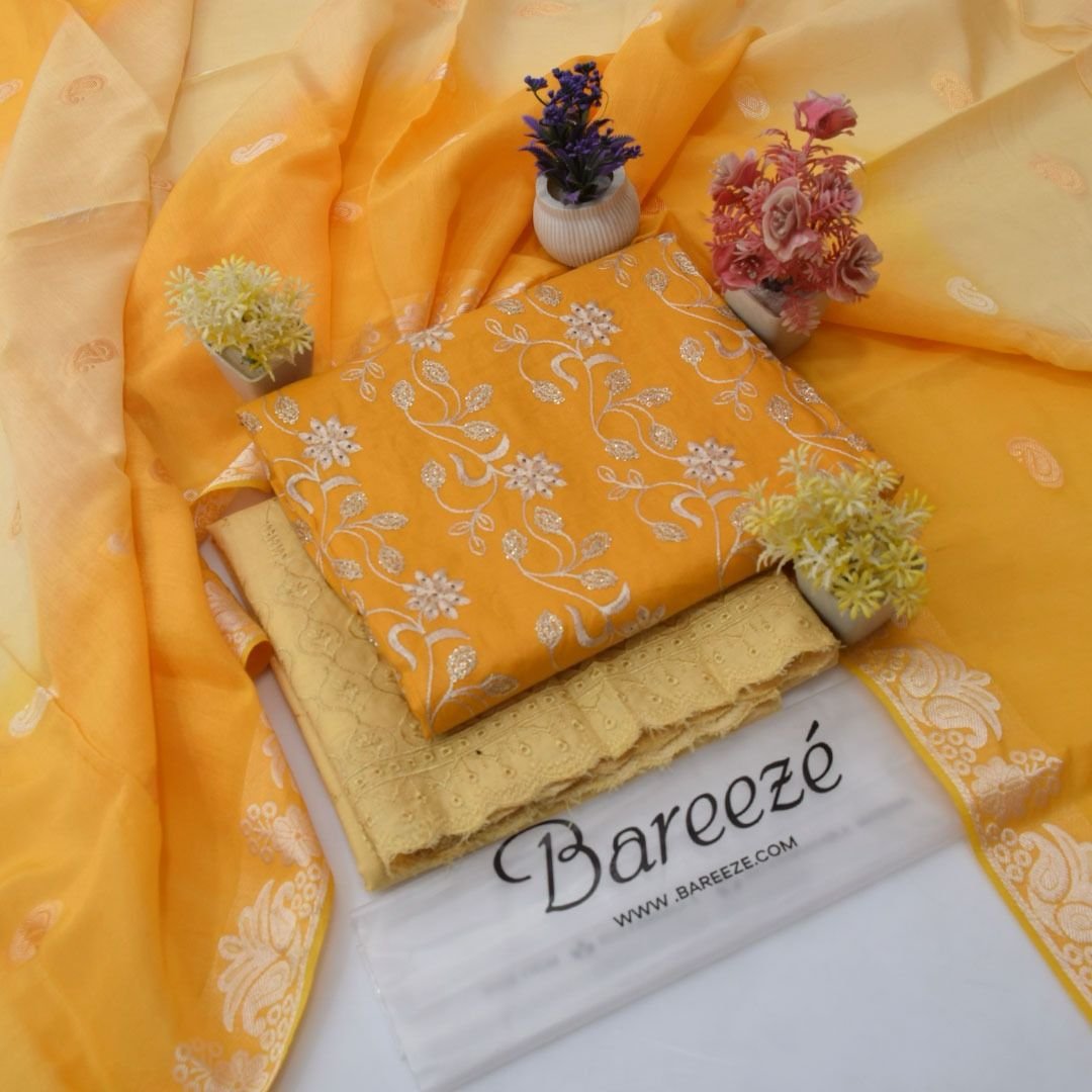 FABRIC : DORIYA COTTON LAWN ✅ *3pc Embroidery Doriya cotton Lawn*