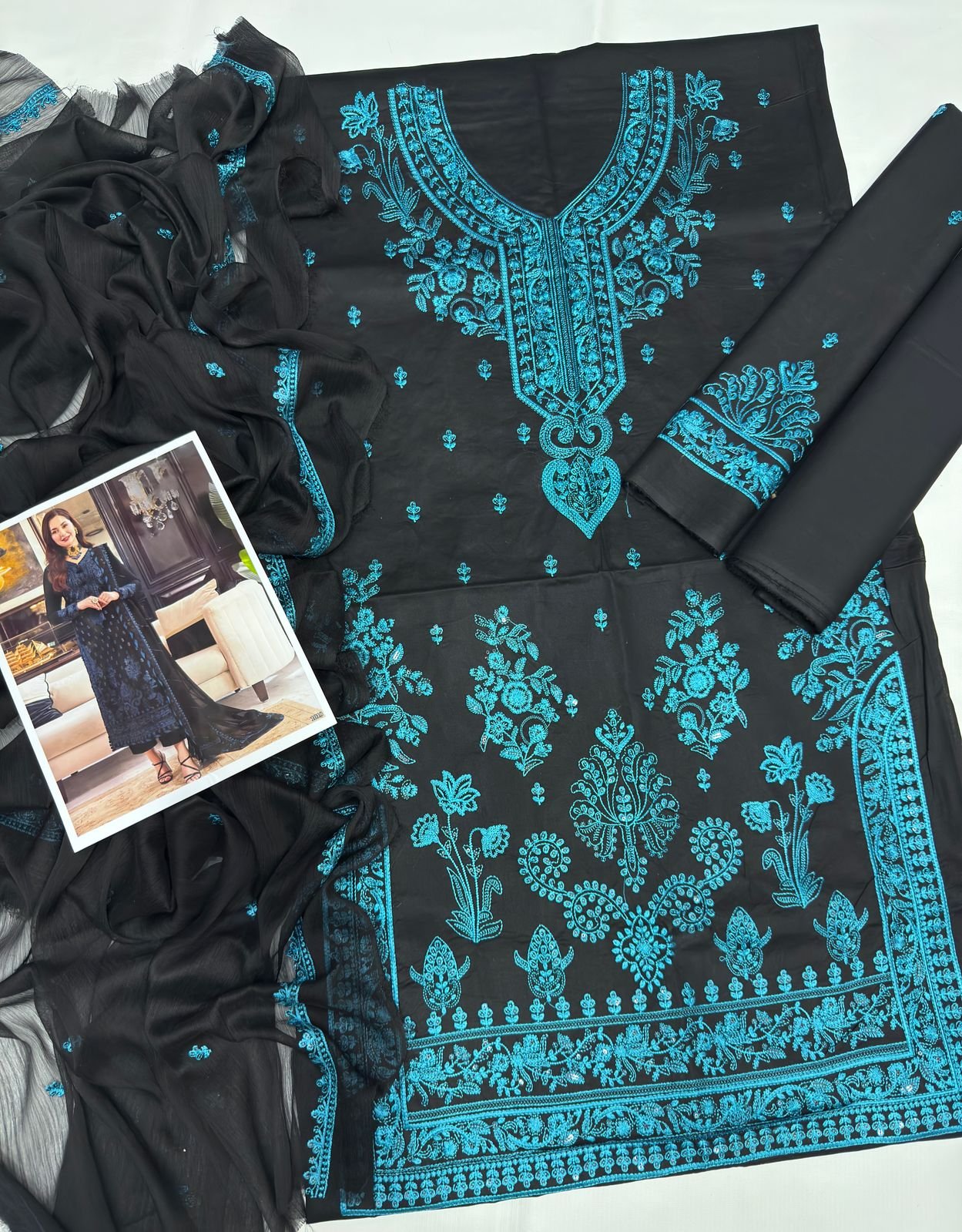 Asim jofa 3pcs”_* *Fabric Details =Fine Quality soft LAWN 90/