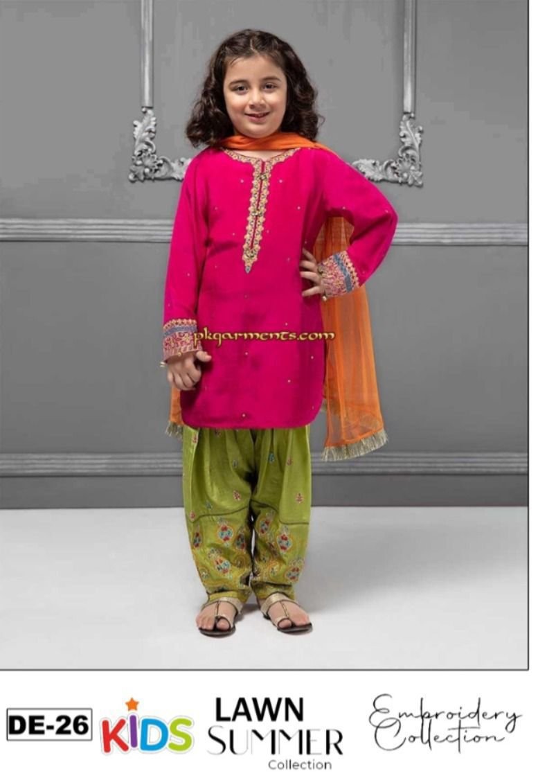 Lawn Eid collection 3pc kids