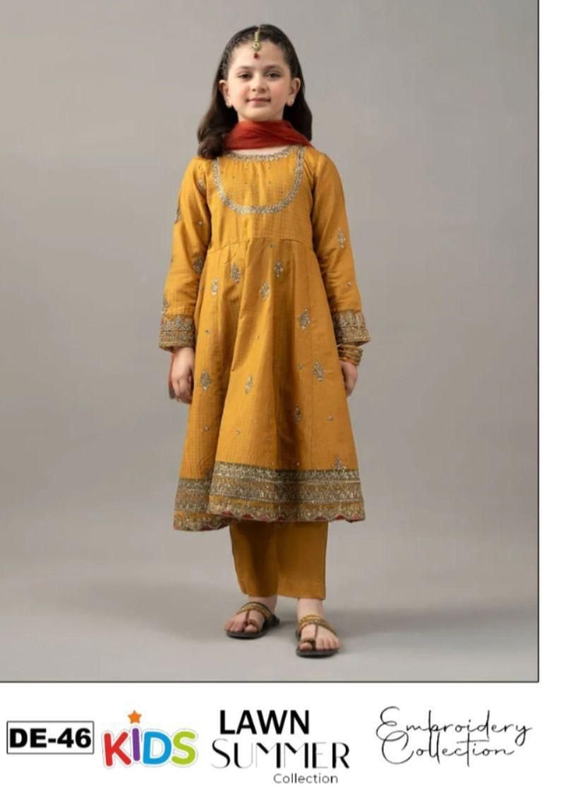 Lawn Eid collection 3pc kids