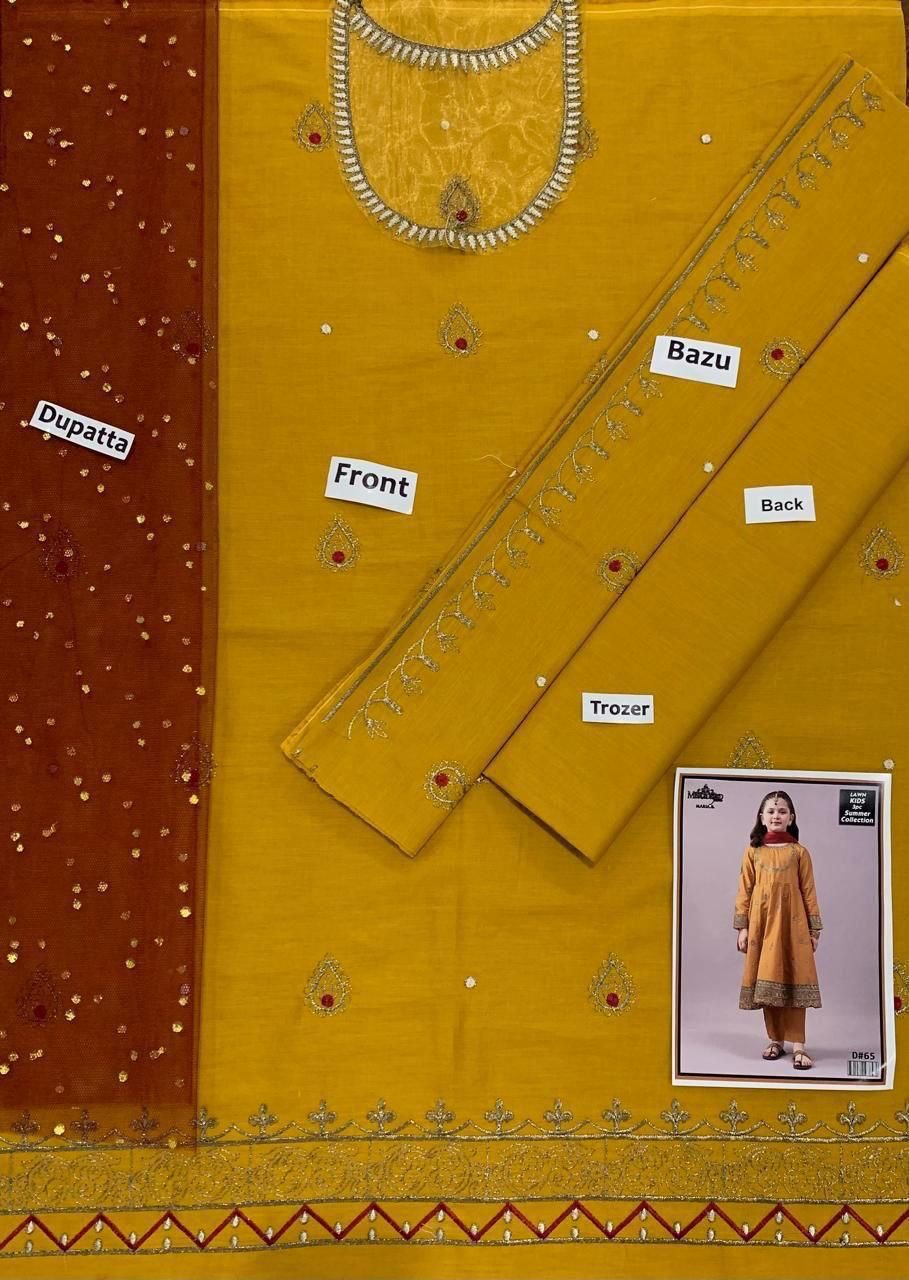 Lawn Eid collection 3pc kids