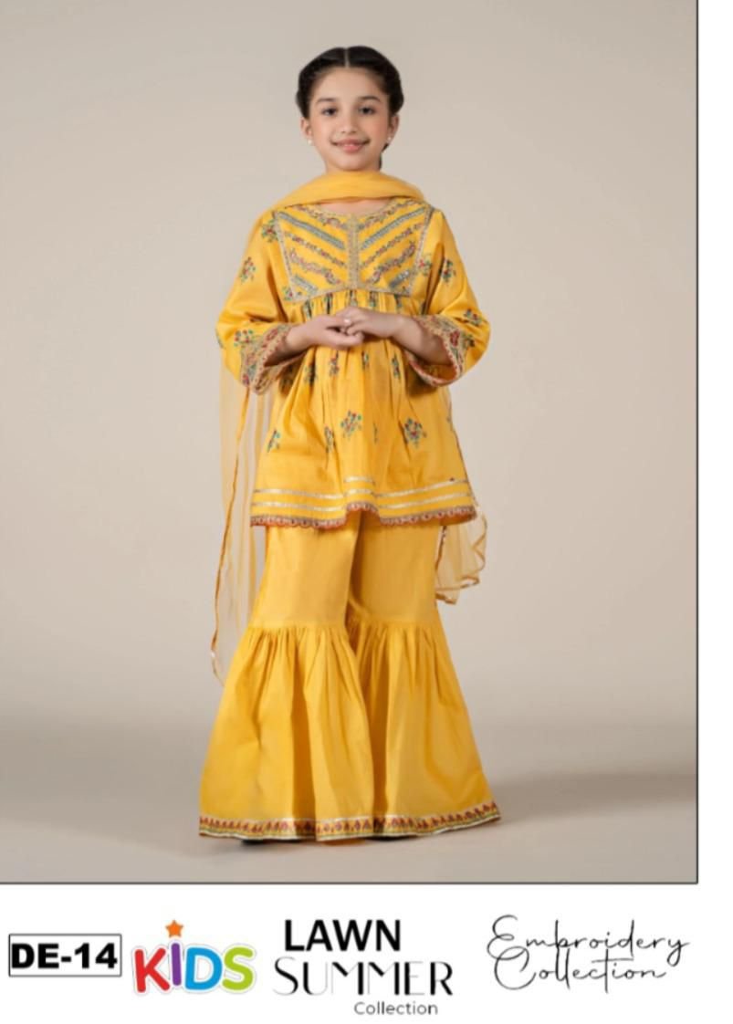 Lawn Eid collection 3pc kids